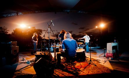 The Sheepdogs performing on stage in Thunder Bay